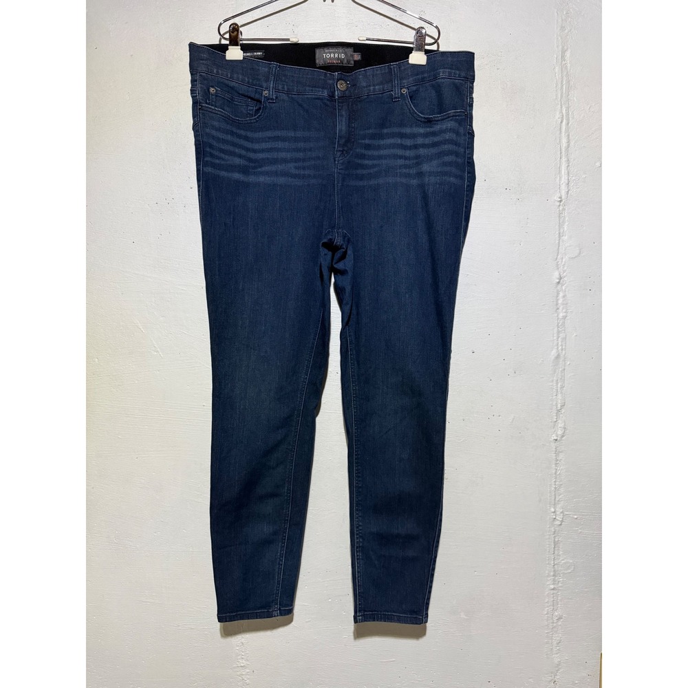 Torrid Womens Bombshell Skinny Jeans 20R Dark Wash Cotton Blend Stretch Denim